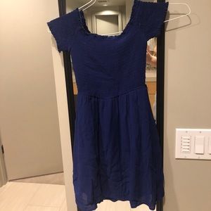 Blue Francesca’s Off the Shoulder Dress